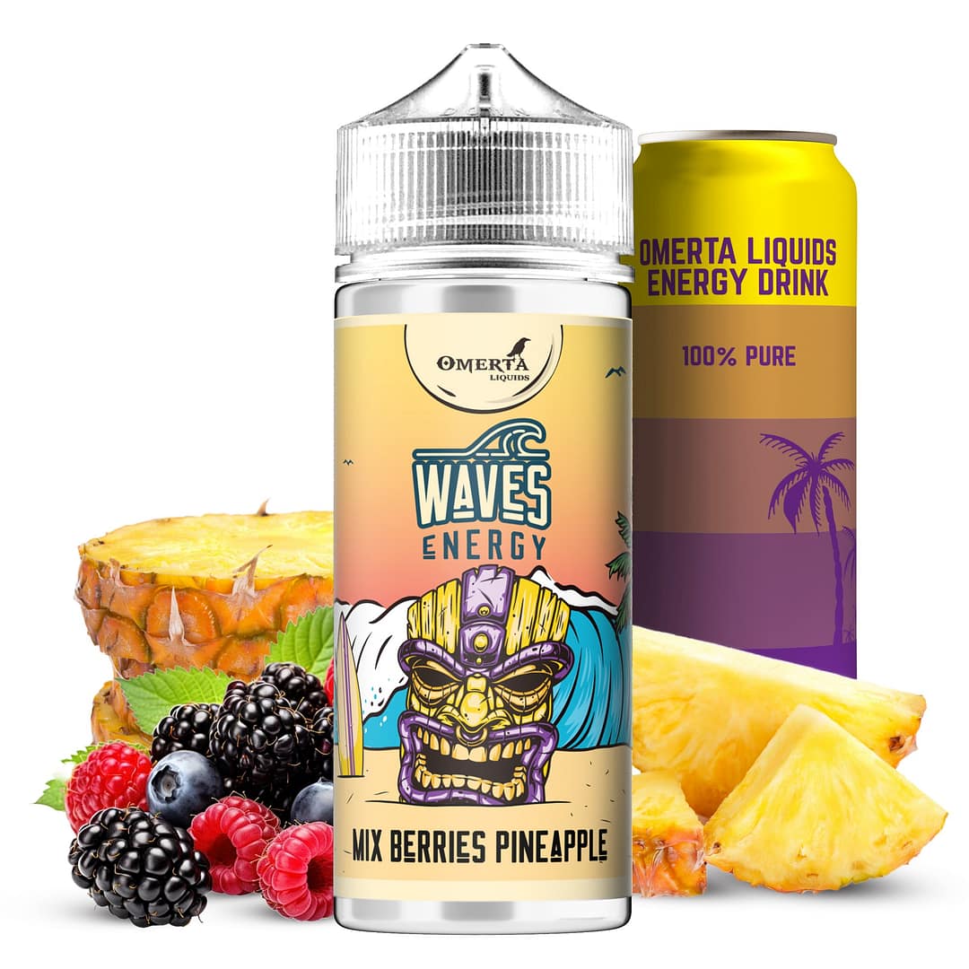 Waves Energy Mix Berries Pineapple Waves Energy Mix Berries Pineapple ,Jurito υγρά αναπλήρωσης, υγρά αναπλήρωσης ,omerta flavors,omerta αρώματα,omerta e-liquids, Jurito ηλεκτρονικό τσιγάρο Αθήνα,,after ego, Χίλτον, Waves Premium
