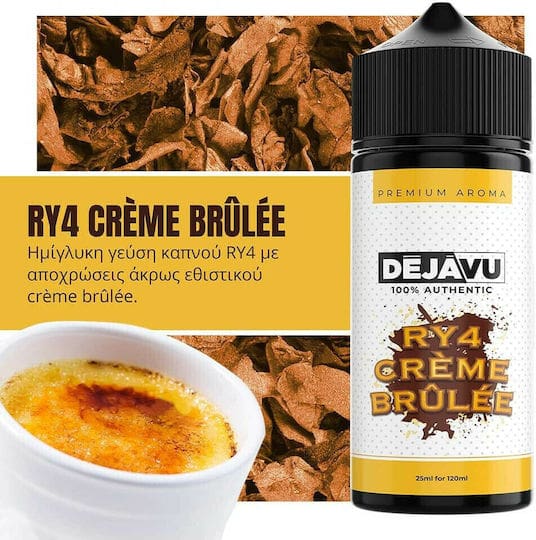 DÉJÀVU Flavour Shot RY4 Creme Brulee 120ml DÉJÀVU Flavour Shot RY4 Creme Brulee 120ml - Image 1