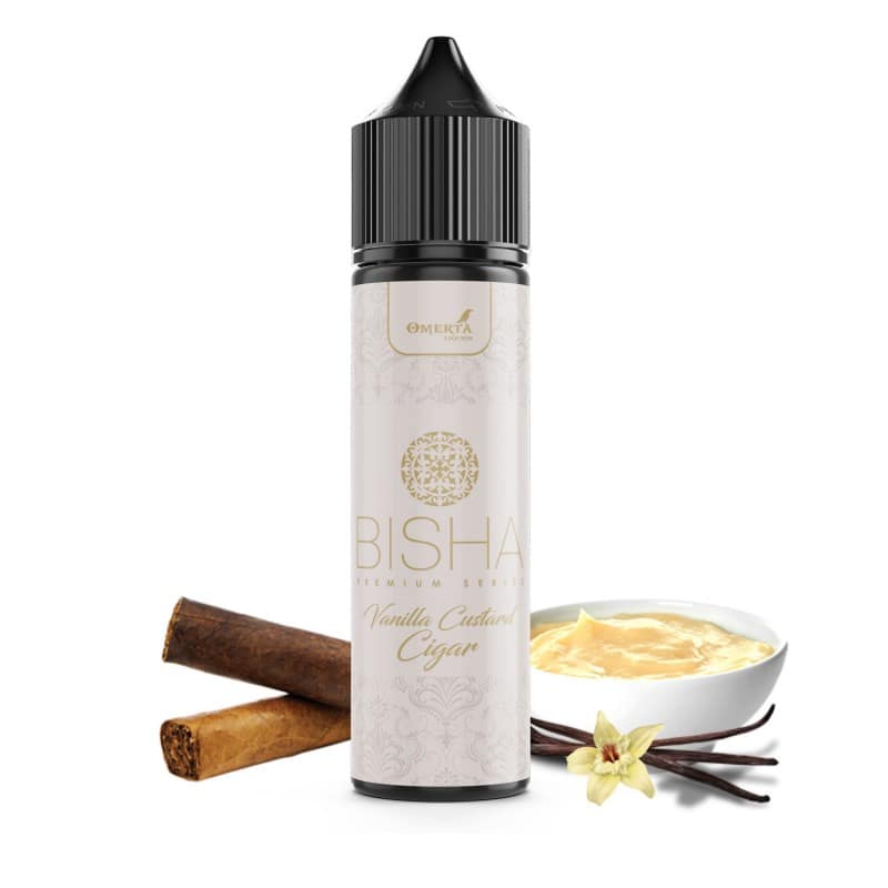 Bisha Vanilla Custard Cigar Bisha Vanilla Custard Cigar,Jurito υγρά αναπλήρωσης, υγρά αναπλήρωσης ,Bisha Premium flavors,Bisha Premium αρώματα,Bisha Premium e-liquids, Jurito ηλεκτρονικό τσιγάρο Αθήνα, Παγκράτι, Bisha Premium
