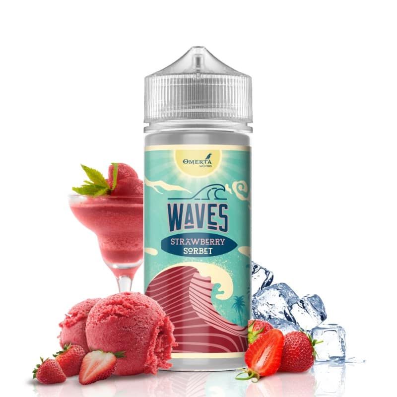 Waves Strawberry Sorbet 120ml Waves Strawberry Sorbet 120ml ,Jurito υγρά αναπλήρωσης, υγρά αναπλήρωσης ,Joora flavors,Joora αρώματα,Joora e-liquids, Jurito ηλεκτρονικό τσιγάρο Αθήνα, Παγκράτι, Waves Premium