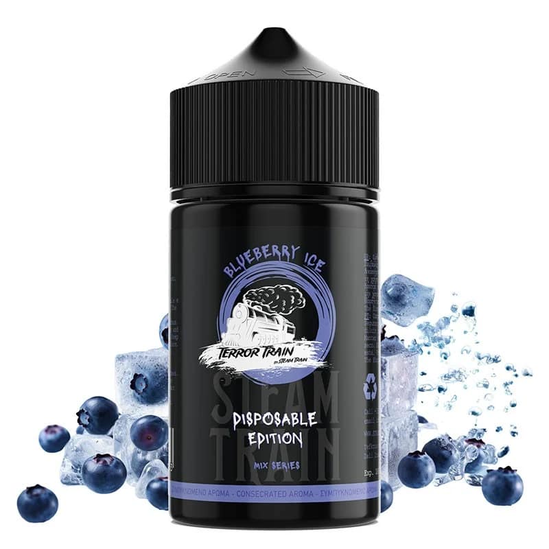Terror Train (by Steam Train) Blueberry Ice (25ml for 75ml) Terror Train (by Steam Train) Blueberry Ice (25ml for 75ml),Jurito υγρά αναπλήρωσης, υγρά αναπλήρωσης Terror train Premium flavors, Terror train αρώματα,Terror train e-liquids, Jurito ηλεκτρονικό τσιγάρο Αθήνα, After ego, Alter Ego,